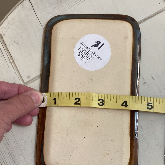 Handcrafted Pottery by Laura Barbieri trinket dishes Santa & snowman - Picture 8 of 10